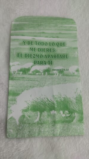 Sobres Para Diezmo Y Ofrenda Pequeño / Paquete por 100 Unidades