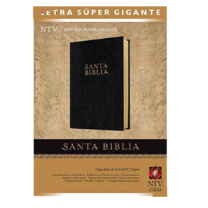 Santa Biblia Letra Super gigante NTV Negro
