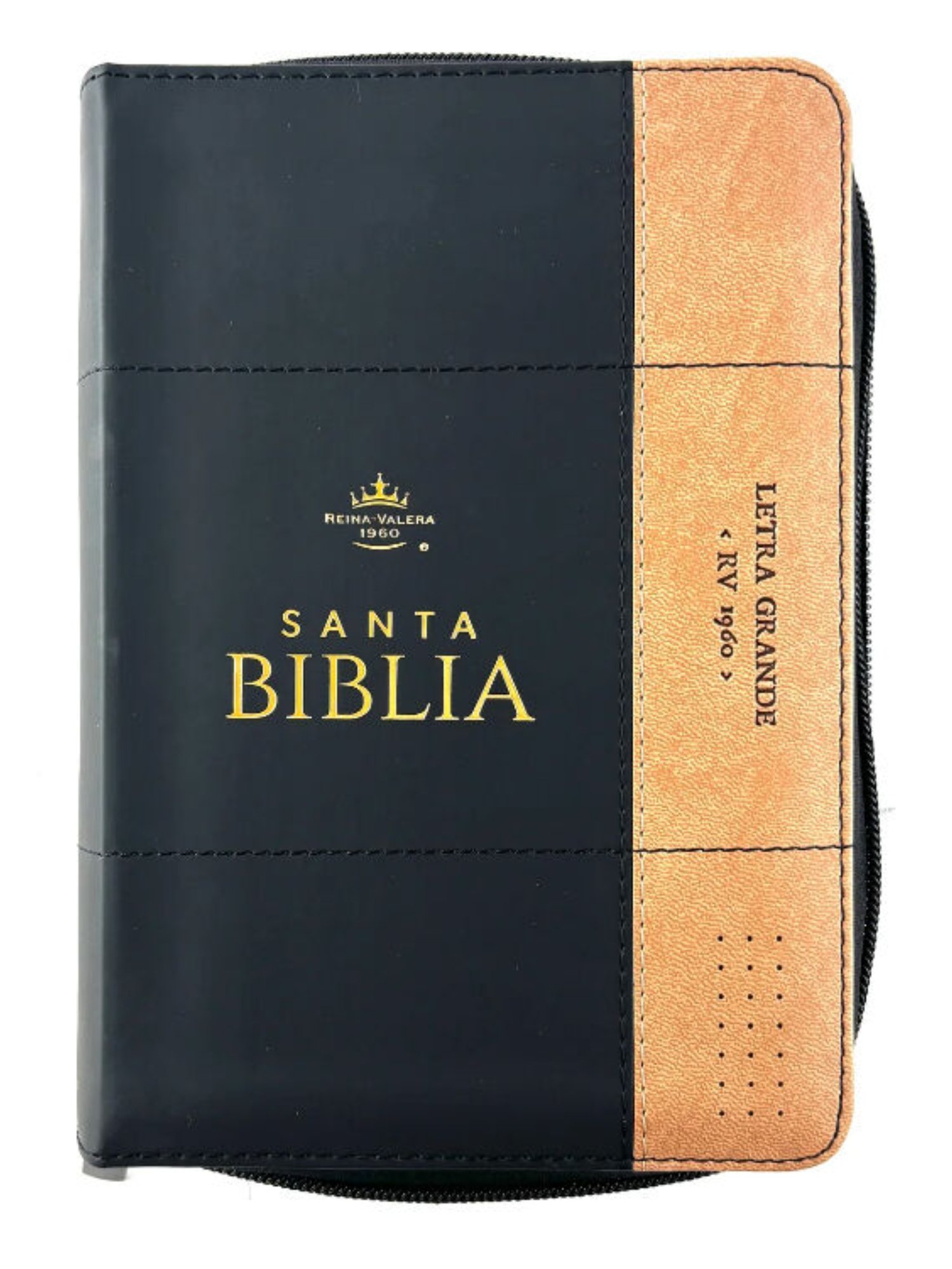 Biblia RVR1960 Sentí Piel Bicolor Negro, Café 1 Biblia RVR1960 Sentí Piel Bicolor Negro, Café