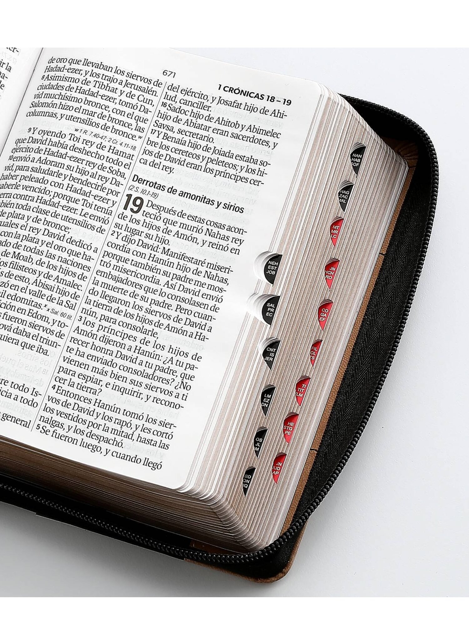 Biblia RVR1960 Sentí Piel Bicolor Negro, Café 3 Biblia RVR1960 Sentí Piel Bicolor Negro, Café - Image 3