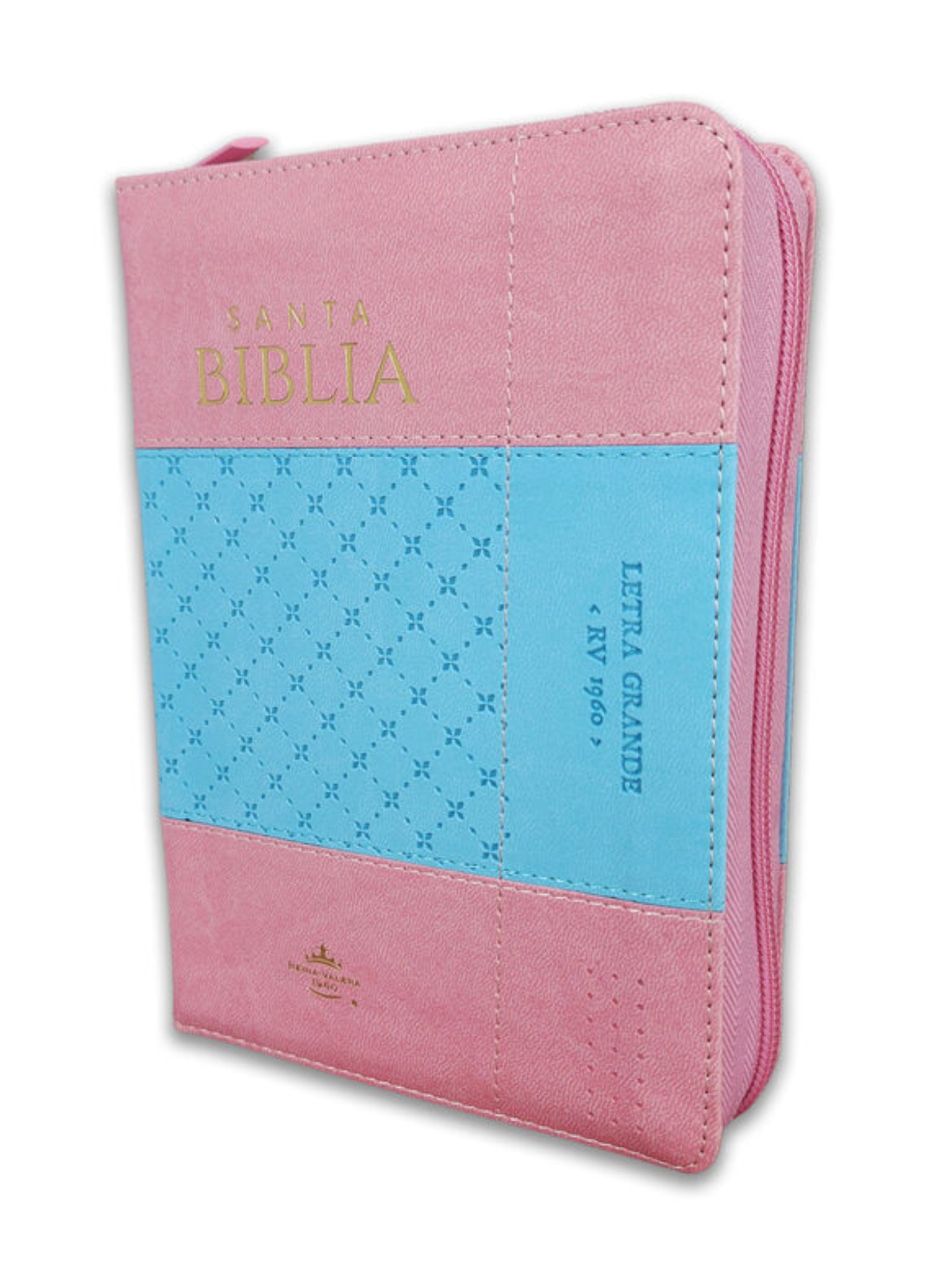 Biblia RVR1960 Sentí Piel Bicolor Rosa, Azul 1 Biblia RVR1960 Sentí Piel Bicolor Rosa, Azul