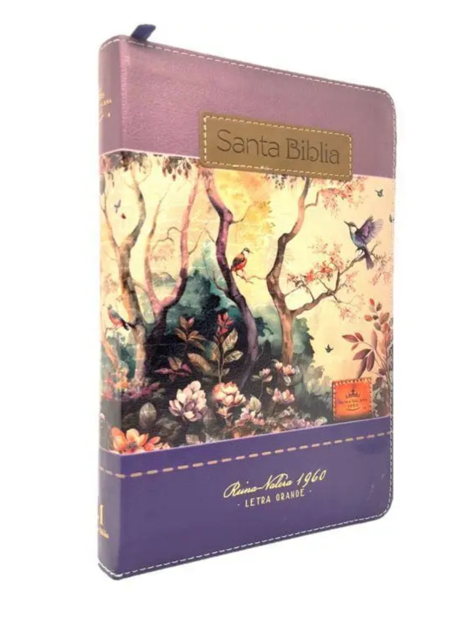 Biblia RVR1960 Tricolor Fantasía Lila, Morado 1 Biblia RVR1960 Tricolor Fantasía Lila, Morado