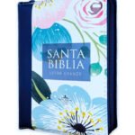 Reina Valera 60 Letra Grande Azul Flores – imagen 3