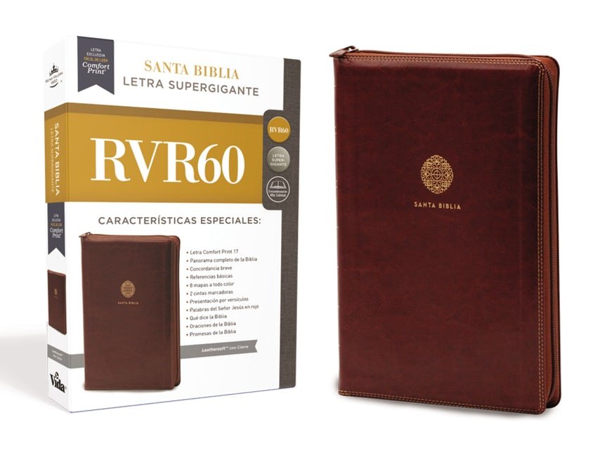 Biblia RVR60 Letra Super Gigante cafe Cierre (18.5) 3 Biblia RVR60 Letra Super Gigante cafe Cierre (18.5) - Image 3