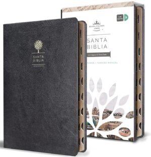 Biblia RVR60/Imitación Piel/Negra/Índice