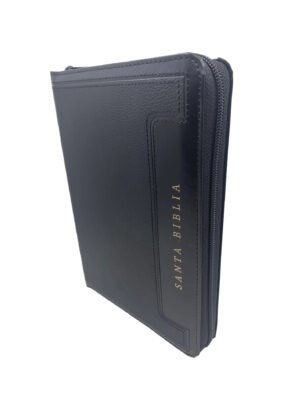 Biblia RVR60 Manual Letra Grande SemiPiel / Negro Indice Cierre