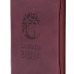 DHH Biblia Vinotinto con Cierre Canto Dorado SBC – imagen 2