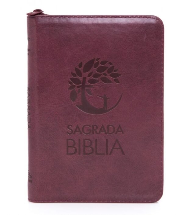 DHH Biblia Vinotinto con Cierre Canto Dorado SBC