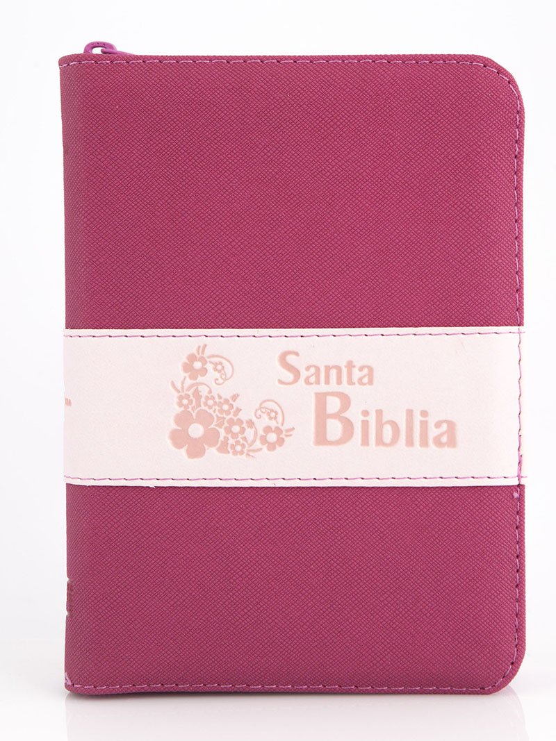 Biblia 045 troquelada con cierre rosada 1 Biblia 045 troquelada con cierre rosada