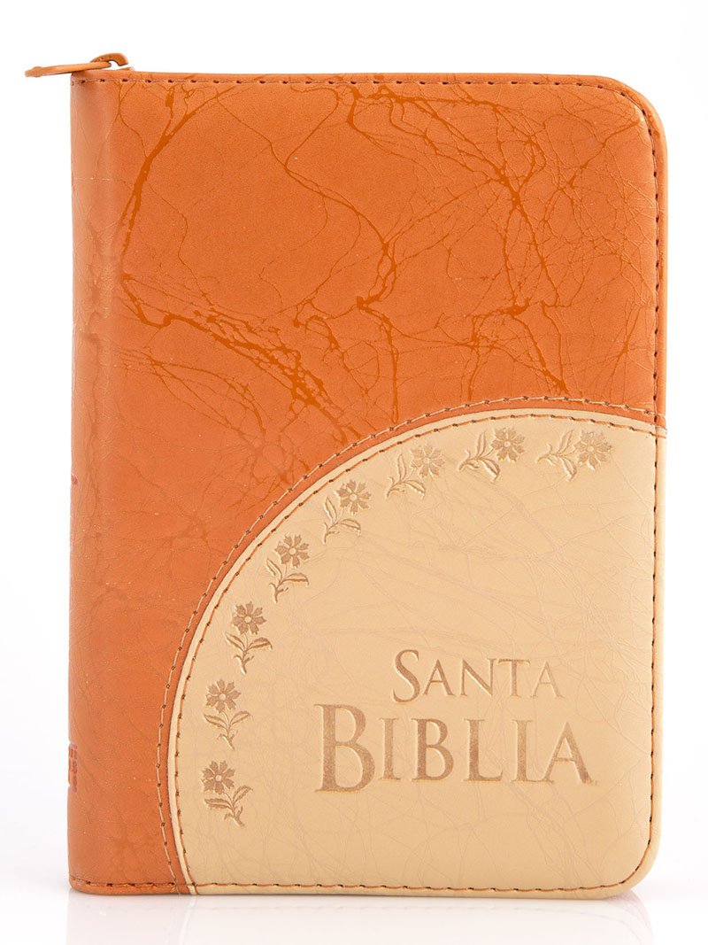 Biblia 045 manual cocida con cierre- naranja 1 Biblia 045 manual cocida con cierre- naranja