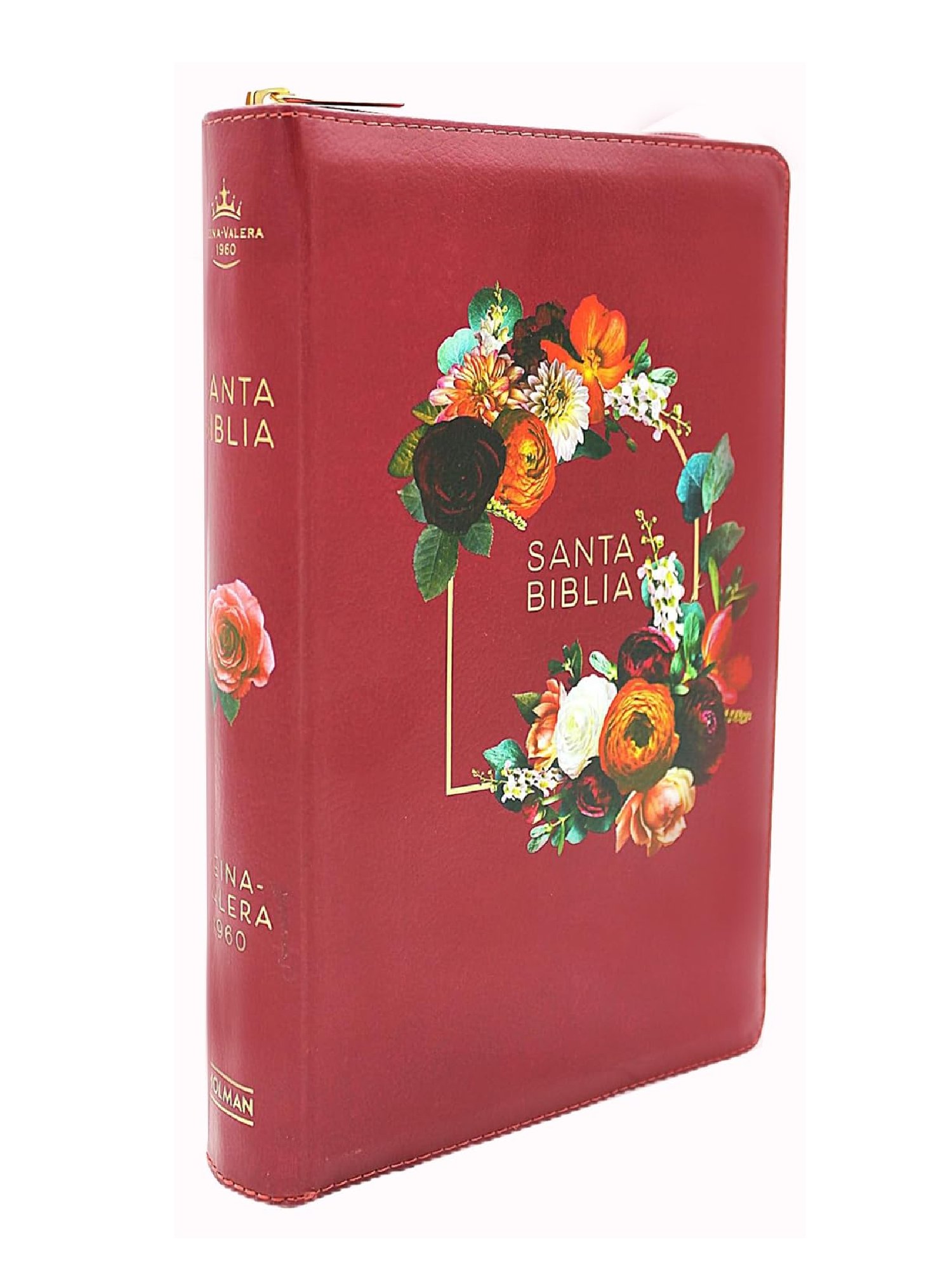 Biblia para Mujeres Letra Gigante, Tamano Manual. Con Cierre e Índice, Símil Piel, Granada Con Flores, RVR 1960 3 Biblia para Mujeres Letra Gigante, Tamano Manual. Con Cierre e Índice, Símil Piel, Granada Con Flores, RVR 1960 - Image 3
