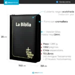 Biblia Dios Habla Hoy Letra Gigante – Católica, Negra – imagen 3