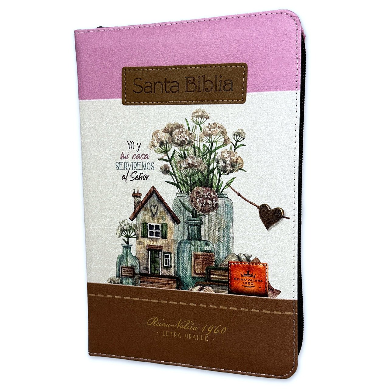 Biblia RVR60 Tricolor Fantasia Rosa/Cafe 1 Biblia RVR60 Tricolor Fantasia Rosa/Cafe