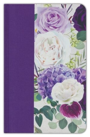 Biblia RV60 Tela morada con flores