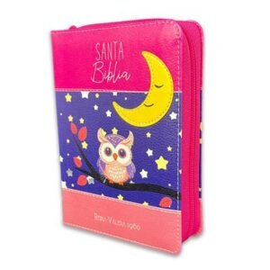 Biblia RVR60/ 025CZ PJR Primor Fucsia/Lila/ Rosa Luna/ Buho