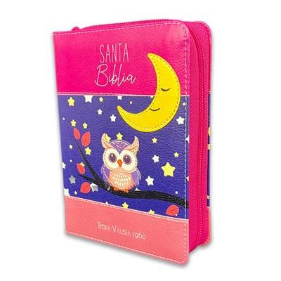 Biblia de Bolsillo RV1960 Fucsia/Lila/ Rosa Luna/ Buho 1 Biblia de Bolsillo RV1960 Fucsia/Lila/ Rosa Luna/ Buho