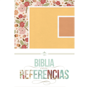 Biblia con referencias, Floral Durazno