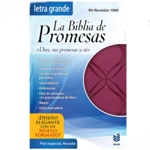 Biblia de Promesas Letra Grande RVR60 Rosada