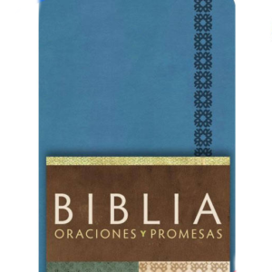 Biblia de oraciones y promesas azul cobalto RVC