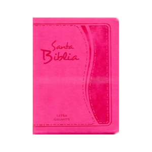 Biblia letra gigante con cierre fucsia RVR60