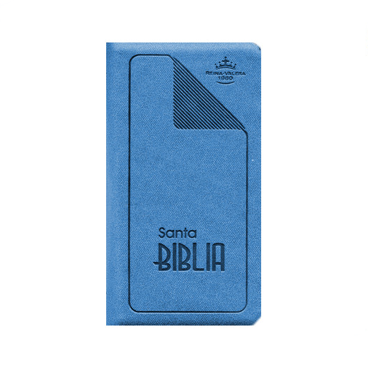 Biblia Tamaño 035 chequera flexible azul/RVR 1 Biblia Tamaño 035 chequera flexible azul/RVR