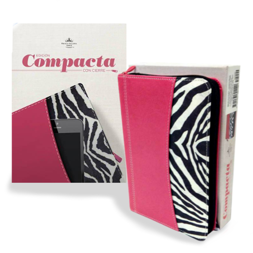Biblia edición compacta con cierre cebra 1 Biblia edición compacta con cierre cebra