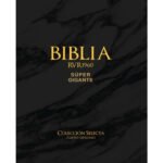 Biblia RVR60 Cuero Genuino Negro Letra Súper Gigante