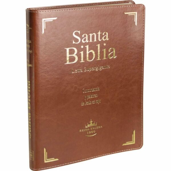 Biblia RVR1960 Letra Super gigante Marrón con índice 1 Biblia RVR1960 Letra Super gigante Marrón con índice