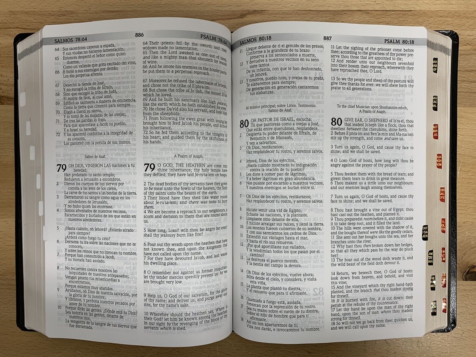 Biblia RVR 1960 KJV Bilingüe LG imitación piel con índice 7 Biblia RVR 1960 KJV Bilingüe LG imitación piel con índice - Image 7