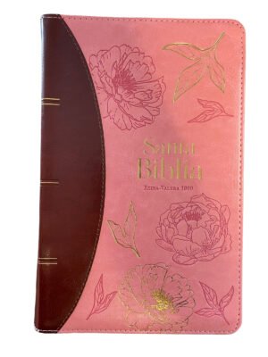 Biblia RVR60 LG Tamaño Manual Símil Piel Filigranas Primaverales