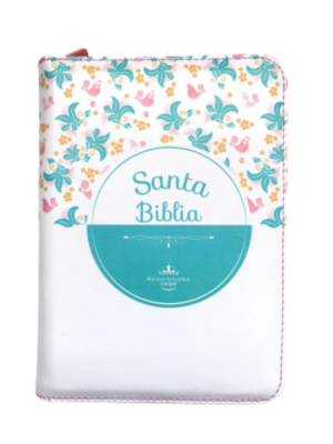 RVR60 Biblia 045, Blanco floral
