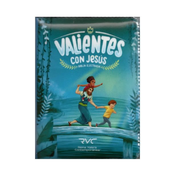 Biblia para niños valientes con Jesús azul RVC 1 Biblia para niños valientes con Jesús azul RVC
