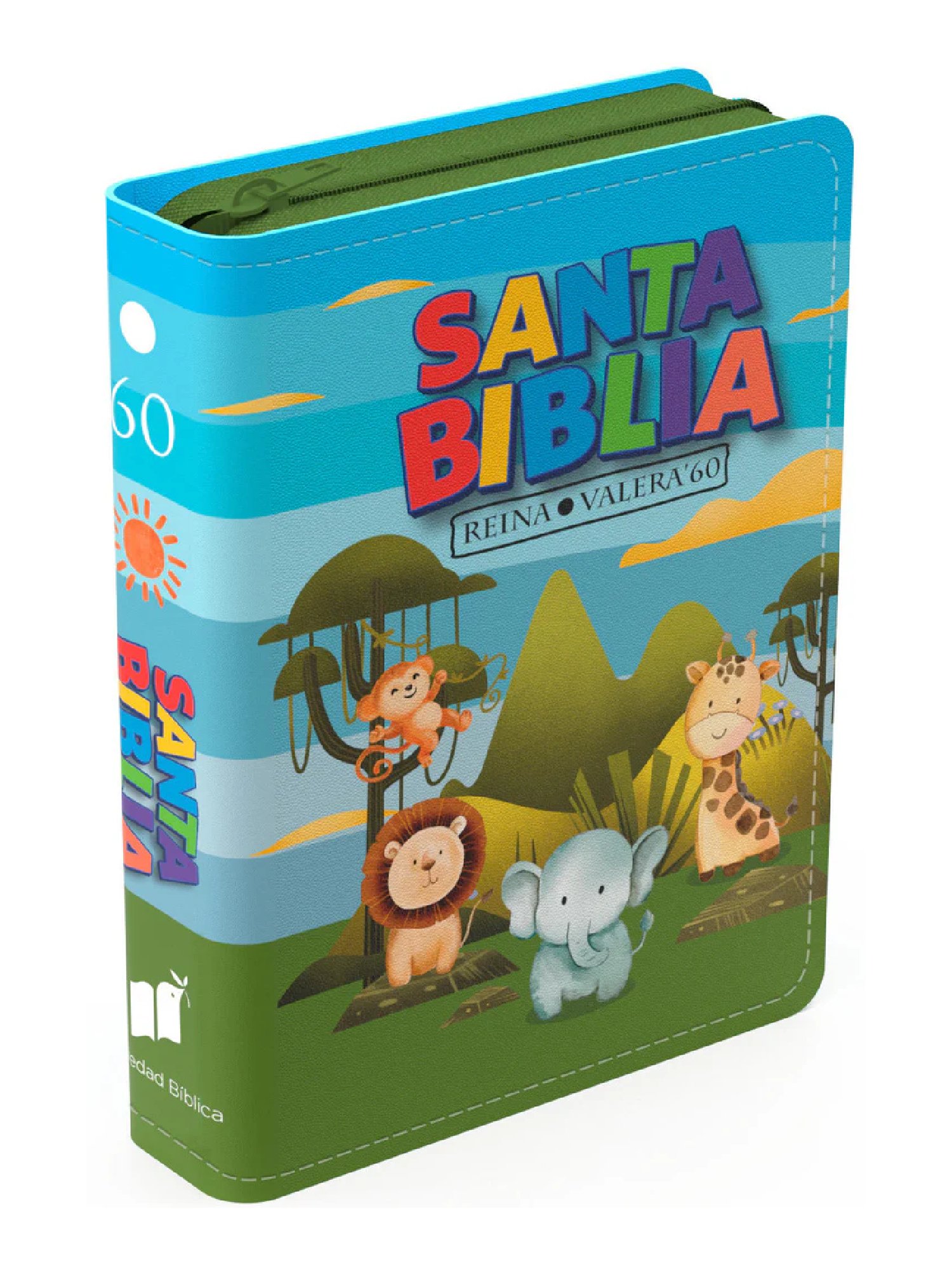 Biblia RVR 1960 Bolsillo para Niños Animales Vinilo con Cierre 2 Biblia RVR 1960 Bolsillo para Niños Animales Vinilo con Cierre - Image 2