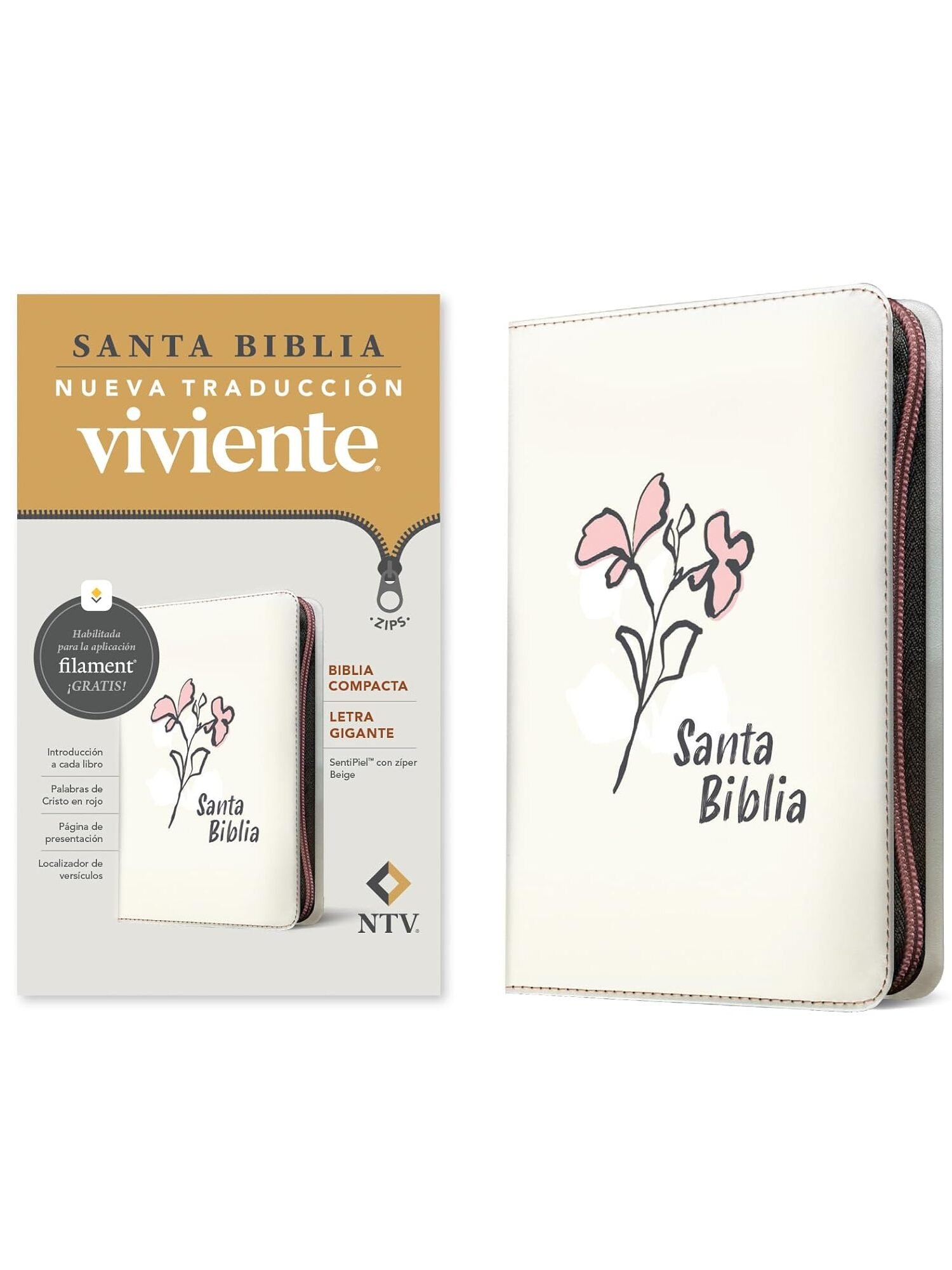 Biblia NTV Compacta Lg Zip Fee Llik Tan NTV 2 Biblia NTV Compacta Lg Zip Fee Llik Tan NTV - Image 2