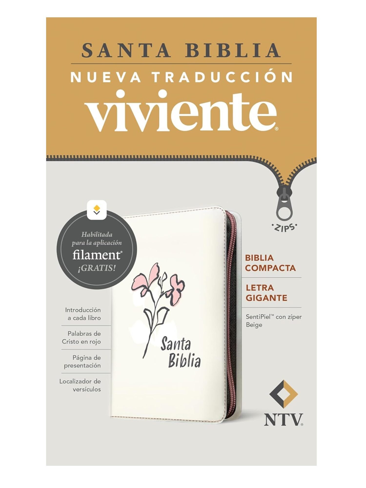 Biblia NTV Compacta Lg Zip Fee Llik Tan NTV 5 Biblia NTV Compacta Lg Zip Fee Llik Tan NTV - Image 5