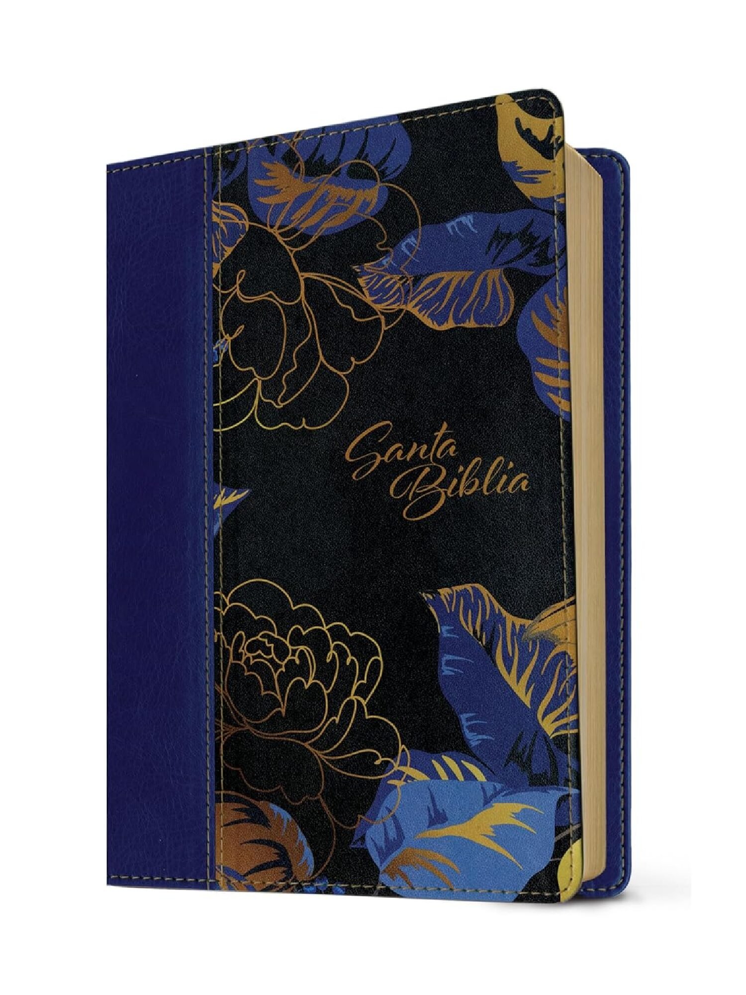 Biblia Manual NTV/ Imitacion Azul Flores/ Letra Grande/ Filament 3 Biblia Manual NTV/ Imitacion Azul Flores/ Letra Grande/ Filament - Image 3