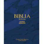 Biblia RVR 1960 Cuero Genuino Azul Letra Súper Gigante con Índice – imagen 2