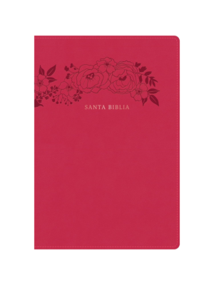 Biblia RVR 1960 Letra Supergigante, Floral, Símil Piel