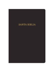 Biblia RVR 1960 Letra Súper Gigante Símil Piel Negro con Índice