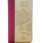 Biblia RVR 1960 Con Ayudas Digitales Letra Pequeña Color Magenta Beige