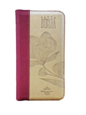 Biblia RVR 1960 Con Ayudas Digitales Letra Pequeña Color Magenta Beige