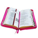 Biblia RVR36cZTI PJR/ Magenta Beige/ Canto Plateado – imagen 4