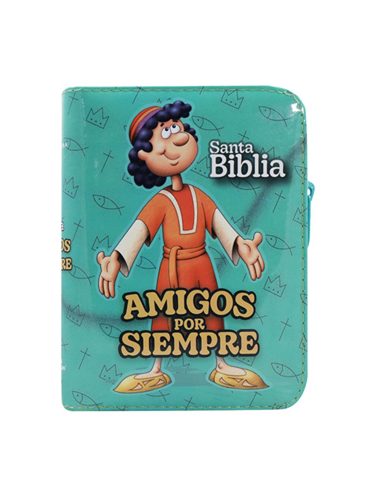 Biblia RVR022cdPZPJRa/ Amigos Por Siempre Verde Cierre 1 Biblia RVR 1960 Infantil Amigos Por Siempre Tamaño Bolsillo Letra Mediana Vinil Verde