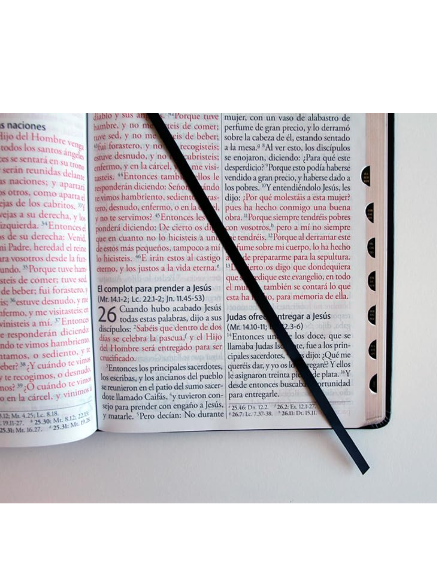 Biblia RVR 1960 Letra Súper Gigante Negro Símil Piel con Índice 4 Biblia RVR 1960 Letra Súper Gigante Negro Símil Piel con Índice - Image 4