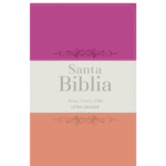 Biblia RVR60 Letra Tricolor Fucsia Crema Melón