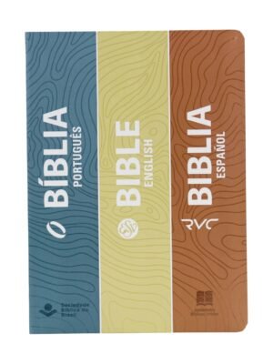 Biblia RVC Tricolor Flexible Trilingüe Portugués English Español
