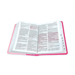 Biblia RVR 1960 Fuente de Bendiciones y Concordancia Duotono Rosa Canto Dorado con Índice – imagen 3