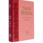 Biblia RVR 1960 Fuente de Bendiciones y Concordancia Duotono Rosa Canto Dorado con Índice – imagen 2