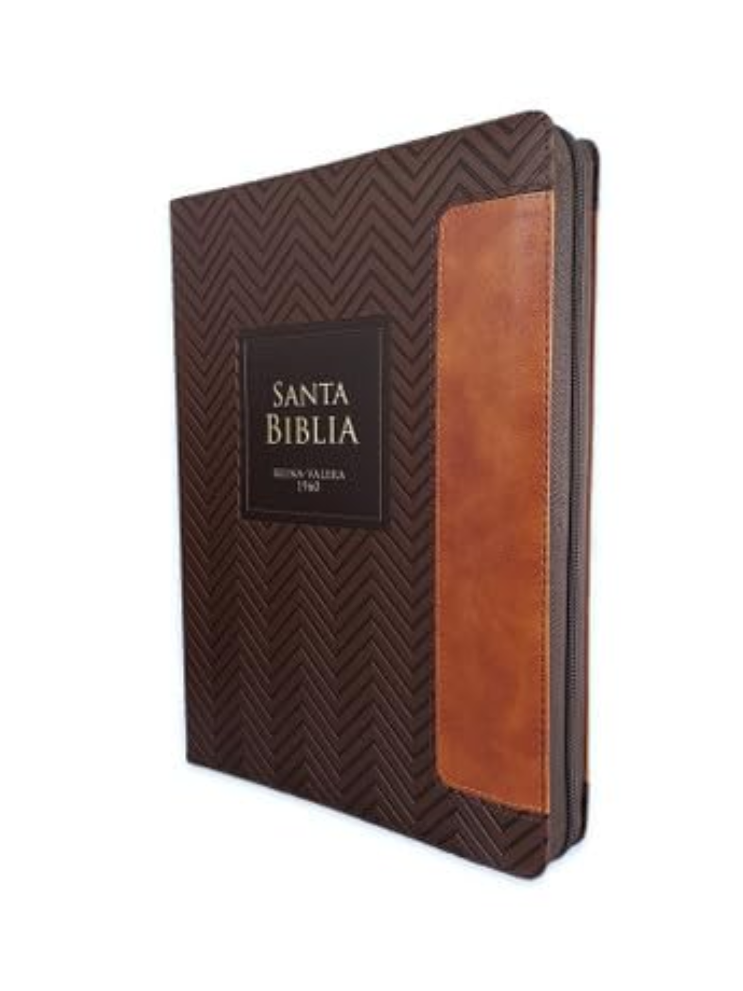 Biblia RVR 1960 Geométrico, Letra Súper Gigante Café Símil Piel con Índice y Cierre 2 Biblia RVR 1960 Geométrico, Letra Súper Gigante Café Símil Piel con Índice y Cierre - Image 2