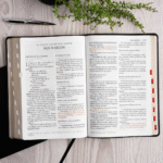 Biblia RVR 1960 Letra Súper Gigante Negro y Café Símil Piel con Índice – imagen 3